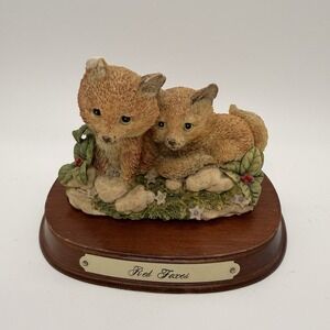 Fox Figurine NCE Endangered Young'uns "Red Foxes"  by Ruth & Bill Morehead